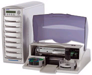 รูปภาพของ DUP-07 DVD CD Copy Station with 7 CD/DVD writers, 1 reader, 320 GB HDD + DP4100 printer
