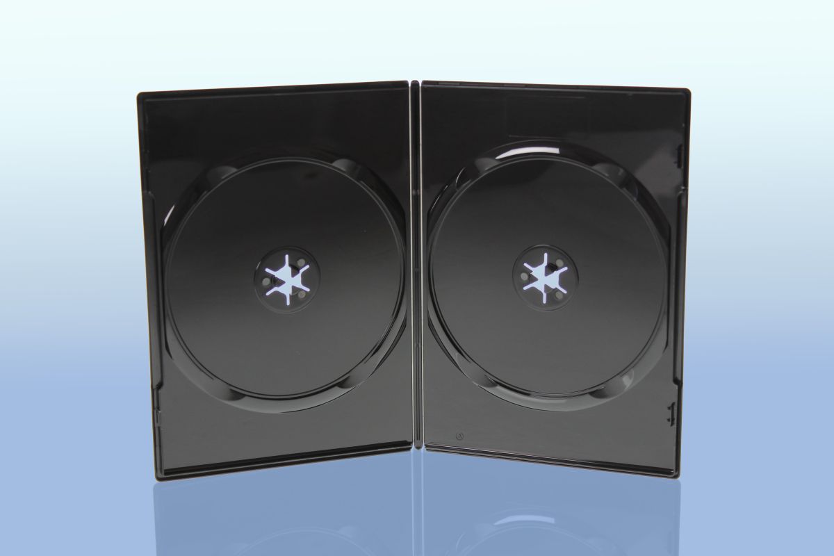 Picture of DVD Box 2 DVDs slimline black highgrade