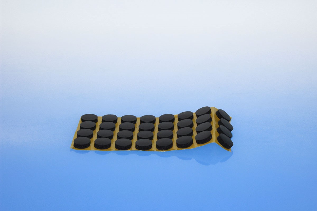 Image de Pastille en mousse rigide noire pour CD