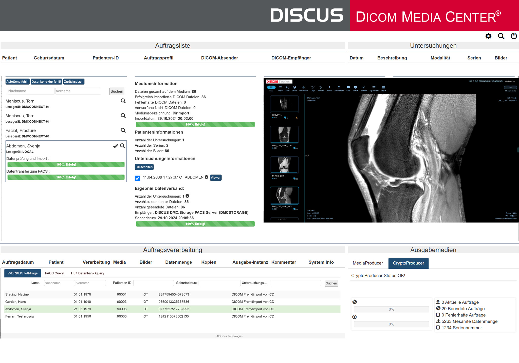 Imagem de Software DISCUS Dicom Media Center (Licença mensal)