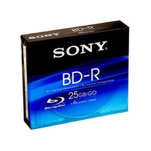 تصویر  أقراص Blu-Ray فارغة من Sony بسعة 25 جيجابايت, [1-6x], تمت تعبئتها في علب Slim Case