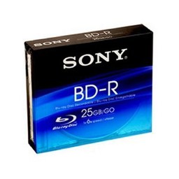 Picture of Sony Blu-ray Disc BD-R 25GB (1-6x) in Slim Case 5 Pack