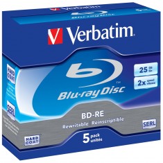 Picture of BD-RE 25GB Verbatim 2x 5 juvelfodral